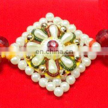 Exclusive Designer Indian Pearl Rakhi by Ratna Handicrafts