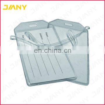 Wholesale Cheap Clear Vinyl Plastic Luggage Tags