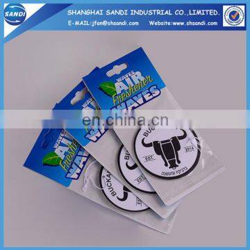 High quanlity advertising custom paper air freshener car