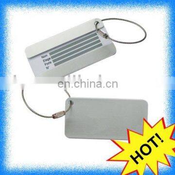 metal luggage tag