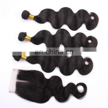 Top Selling Product Cheap Human Hair Brazilian Virgin Hair Bundles With Lace Closure photo-2