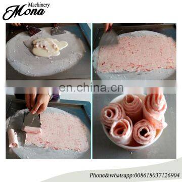High Efficiency Flat Pan Fried Ice Cream Roll Machine/single Pan Ice Cream Fryer photo-5