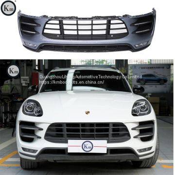 KM body kits 2014-2018  fit for  Macan-95B upgrade pp material Turbo-front bumper facelift