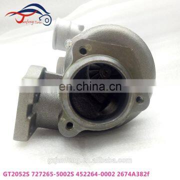 GT2052S Turbo 727265-5002S 2674A382 Turbocharger for Perkins Industrial Caterpillar 3054 T4.40 Engine