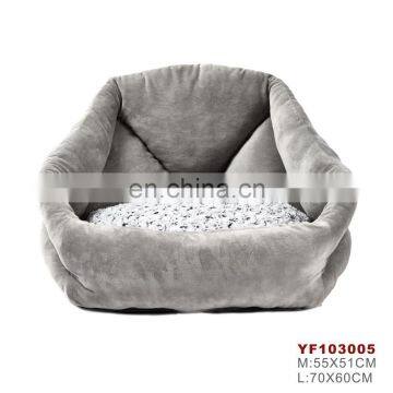 Wholesale Customized Luxury Faux Suede Fabric and pv Fleece Pet Bed