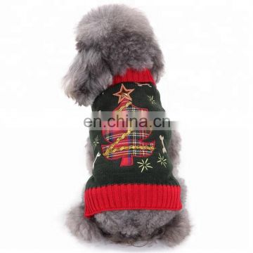 Top selling Christmas tree winter clothes dog holiday sweater