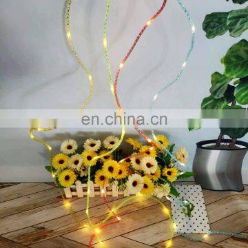 20LEDs Indoor Battery Powered Copper Wire Led Light Mesh Tube String Light For Wedding Party Decoration