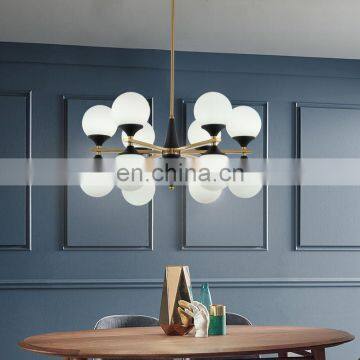 Новый дизайн, современный стиль, диммируемый стеклянный потолочный люстра для гостиной photo-3