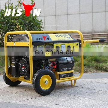 BISON(CHINA)5KVA Gasoline Electric Generator 5KW with Wheels