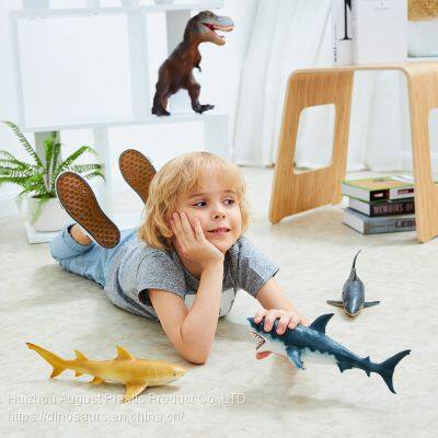 Kit of Ocean Animal Model Soft PVC Hand Painting JAWS Shark Animal Figure Toys Gift Set Decoration Model photo-2
