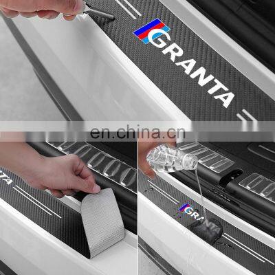 1pc Car Trunk Decorative Protective Stickers Bumper Decoration Modification For Lada GRANTA NIVA VESTA XRAY Stickers Accessories photo-2