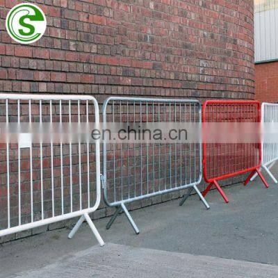 Galvanized steel tube pedstrain barrier fence/portable fence