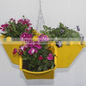 Cheap hanging plastic flower pot set