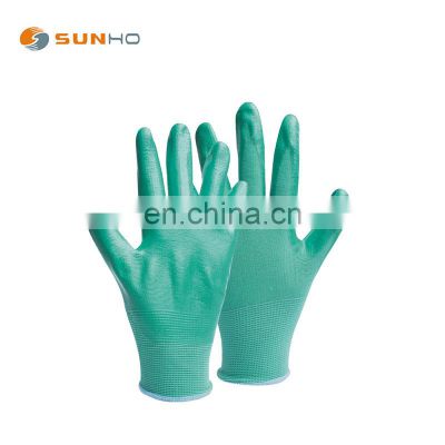 sunnyhope PU gloves General use gardening Gloves nitrile Polyurethane Palm Fit Safety Work Gloves