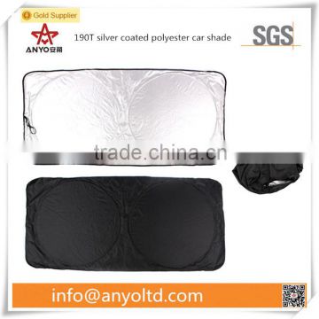 190T silver coated polyester folding car sunshades