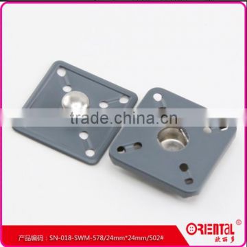 high quality 2 parts square paint metal snap buttons