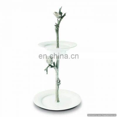 bird design new leaf cake stand