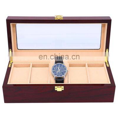 Direct customization of high quality wood luxury five-case watch case gift box