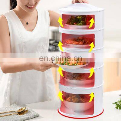 2020 amazon pop up insulated food cover 5 layers india popular multi layer food cover insulation silicone food cover stackable