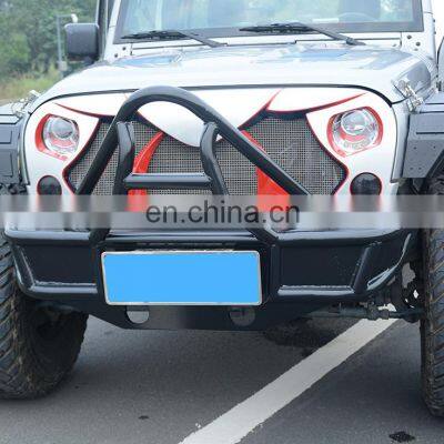 Off road Front Bumper for Jeep Wrangler JK 07-17 Steel Front Bull Bar 4x4 accessory maiker manufacturer