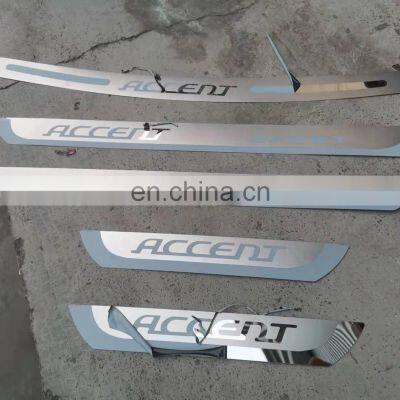 Factory Direct For Hyundai ACCENT 2010-2021 Car Rear Bumper Door Sill Scuff Plate Cover Trim