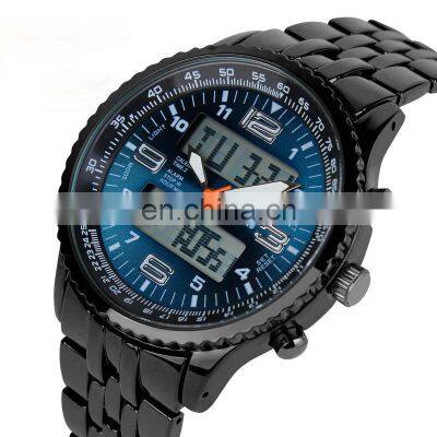 2018 Hot Skmei AD1032 Stainless Steel LED Digital and Quartz Men Wristwatch Top Brand China Supplier Watch photo-5