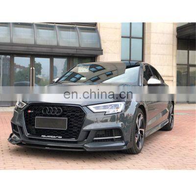 Runde Perfect Fitment For Audi A3 S3 Modified Karbel Design Dry Carbon Fiber Body Kit Front Lip Rear Diffuser Spoiler Hood