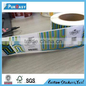 High quality eco-friendly plastic bottle label stickers