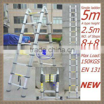 Telescopic Ladder 5.6m,5m,4.4m,3.8m,3.2m,multi-purpose telescopic ladder,A frame telescopic ladder