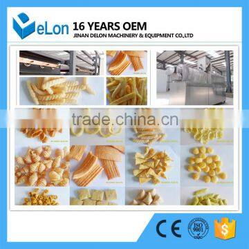 Fully automatic Twin screw extruder food snacks machine