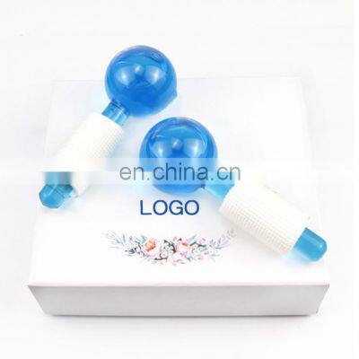 Amazon Hot Sale Cool Skin Face Roller Ball Ice Globes For Facials Skin Treatment Eye Circle Roller Reduce Puffiness Ice Globes