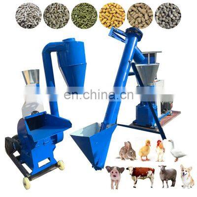 Feed processing machines/Animal feed production line/feed pellet making machine line