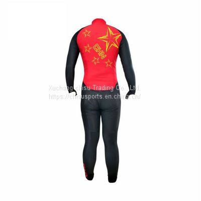 Custom Short Track Speed Skating Suits Cut Resistance Long Sleeved Alpine Ski Wear Waterproof Speed Skating Racing Skin Suit photo-4