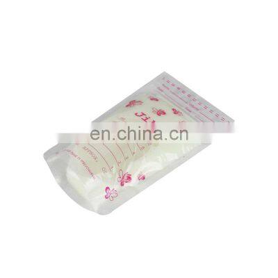 Custom Printing Breastmilk Baby Milkbags Breast Milk Storage Bags 100% BPA Free Transparent Stand up Pouch With Zipper photo-3