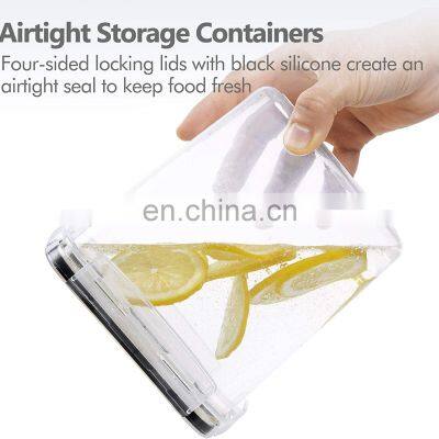 14 PCS Airtight Food Storage Containers Set With Lids for Flour Sugar and Cereal Plastic Dry Food Canisters photo-3
