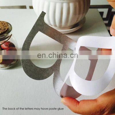 3D DIY Wall Stickers ps Plastic Mirror Wall Sticker Alphabet English Letters Home Decoration Creative Mirror Wall Sticker photo-4