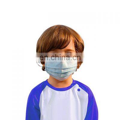 50pcs/Box Kid Face Mask 3 Ply Ear Loop Non woven Protective Face Mask For Children