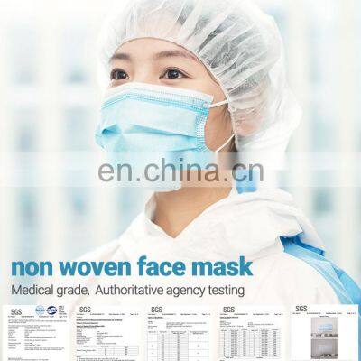 In Stock Non Woven Disposable 3 Layer Medical Surgical Face Mask photo-3
