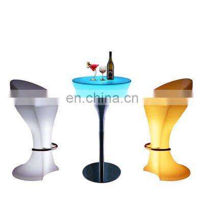 PE LED Chair  Bar Tables and Chairs Evevt Outdoor Furniture Holiday Lighting Furniture