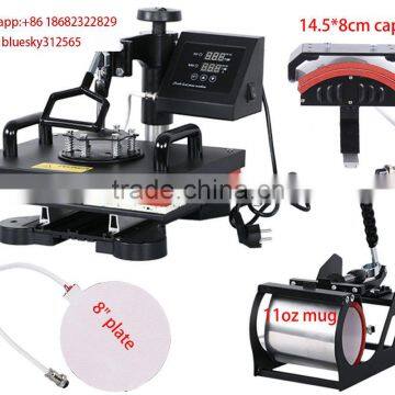 Mug T-Shirt Plate Cap Printable 4 IN 1 Combo Heat Press Machine