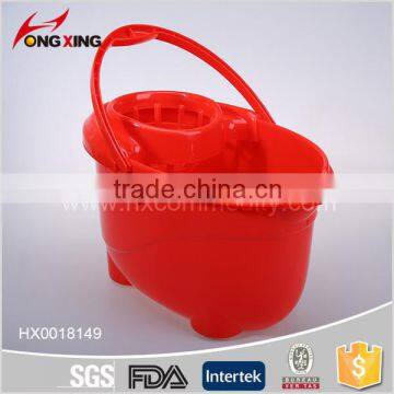 Household PP plastic mop bucket with wringer