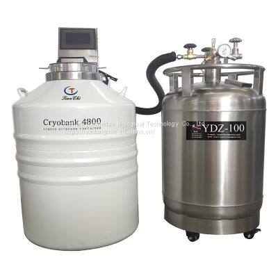 Cambodia Small Biological Sample Storage Tank Liquid Nitrogen Gas Phase Tank Cryobank2400 KGSQ photo-5