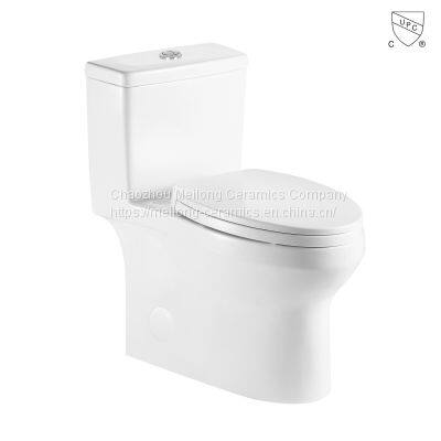 CUPC certified bathroom ceramic one piece skirted elongated toilet