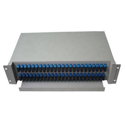 FTTX Network 96 Core 2U SC/ST/FC/LC Rack Mount Type ODF Fiber Optic Patch Panel