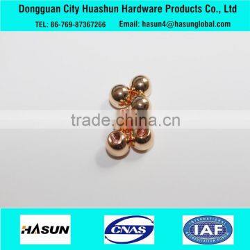 Bead Shape Precision CNC Female Thread Brass Parts Brass Cap photo-4