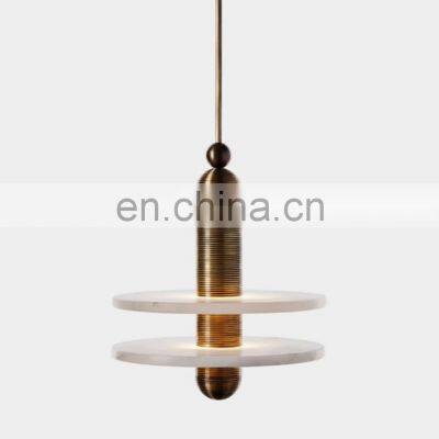 Classic Brass Retro Style Decorative Chandeliers Personalized Customization Modern Spanish Snowflake Stone Lamp Ceiling photo-3