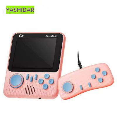 Factory Price G7 Handheld Double Game Console 3.5inch Hd Lcd Screen 666 Classic Games 500mah Battery Handle Sparring Player