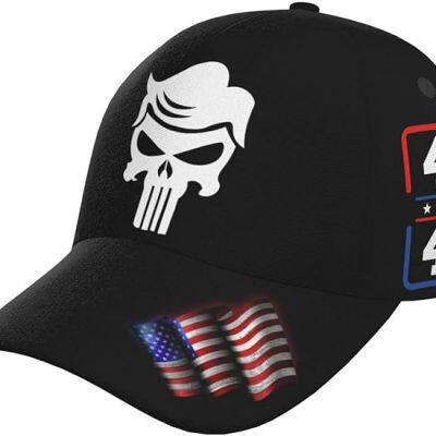 Trump Punisher Funny Trump Trucker Hat - Baseball Snapback Cap Black