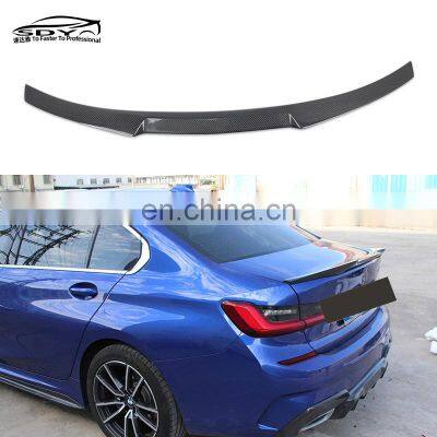 G20 M4 Style High Quality Carbon Fiber Rear Spoiler Truck Tail Boot Wing Spoiler For BMW 3 Series G20