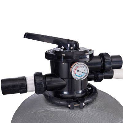 Multi Function 6 Port Valve Fiberglass Top Mount Sand Filter With Pump Combo Sand Filter Pump Swimming Pool photo-2